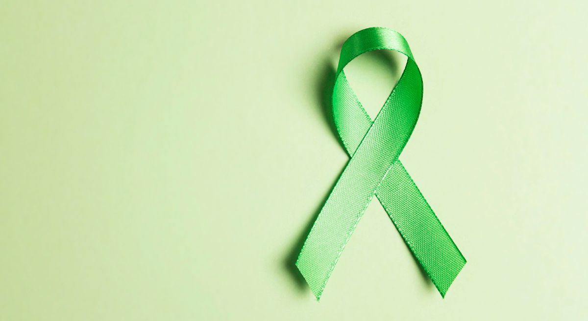 Picture of the green World Mental Health Day ribbon